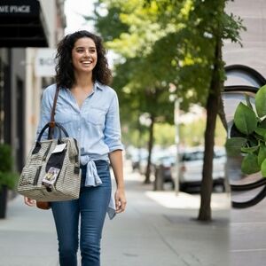 Black and White Women's Bag